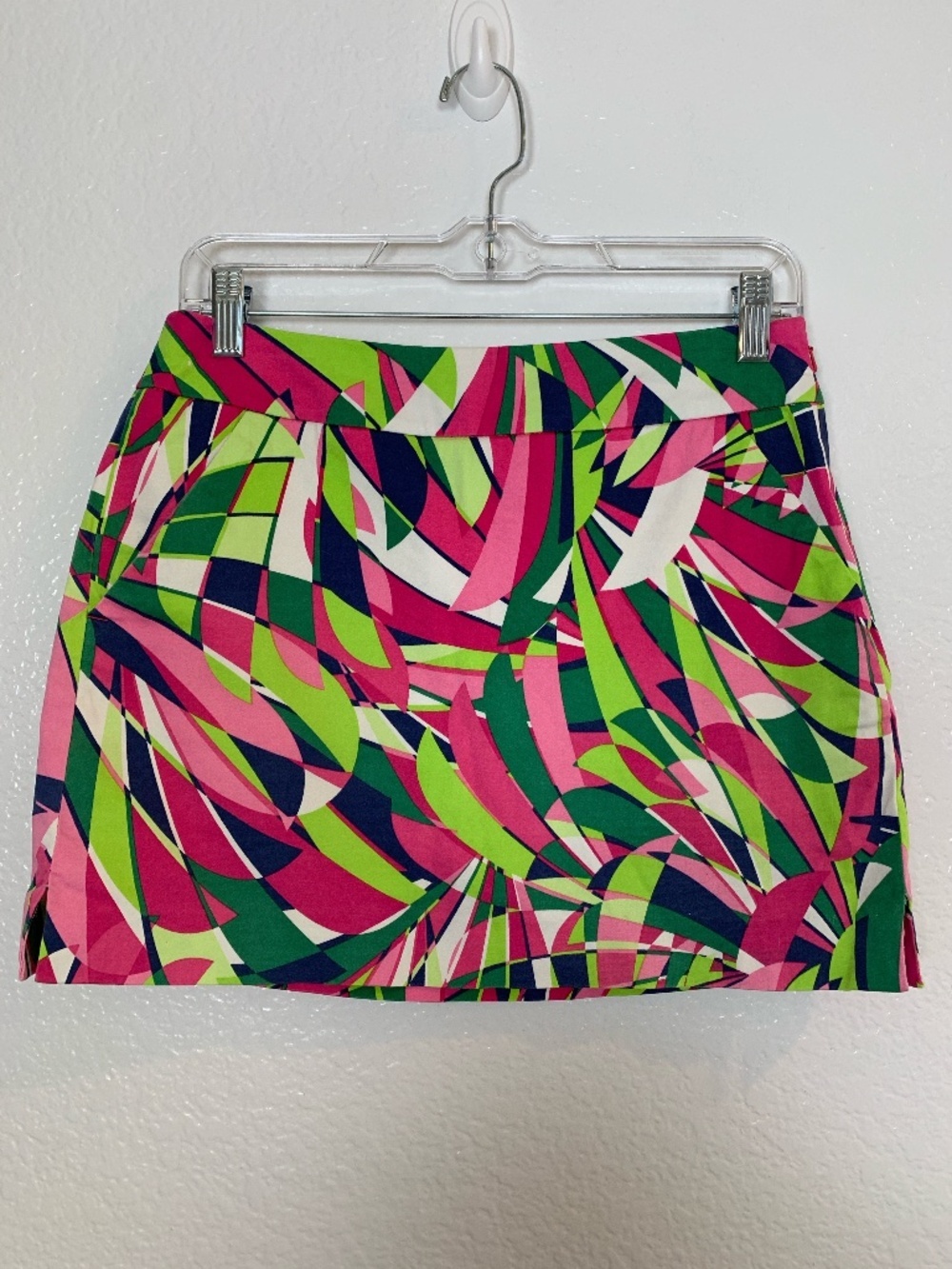 Loudmouth Ladies Golf Skort Skirt US Size 2 Pink Green Preppy Pickle Ball Tennis